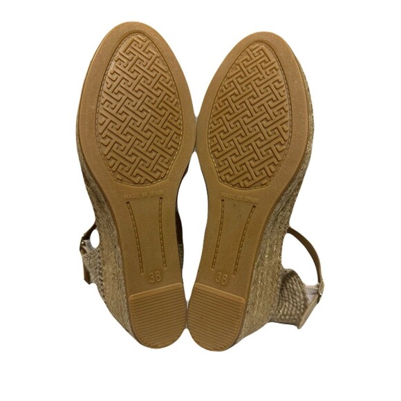 NEW Toni Pons Womens Size 7.5 / EU 38 Caldes Jute Buckle Wedge Stone Beige $129 - Picture 6 of 7